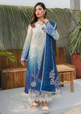Qalamkar Qline Embroidered Lawn 3 Piece Unstitched Suit Q24QEL-07 ELZA