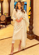 Qalamkar Qline Embroidered Lawn 3 Piece Unstitched Suit Q24QEL-10 ORLA