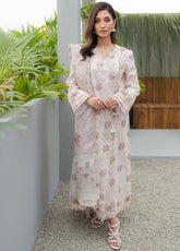 Qalamkar Qline Embroidered Lawn 3 Piece Unstitched Suit Q24QEL-13 OPALINE