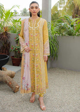 Qalamkar Qline Embroidered Lawn 3 Piece Unstitched Suit Q24QEL-15 MIEL