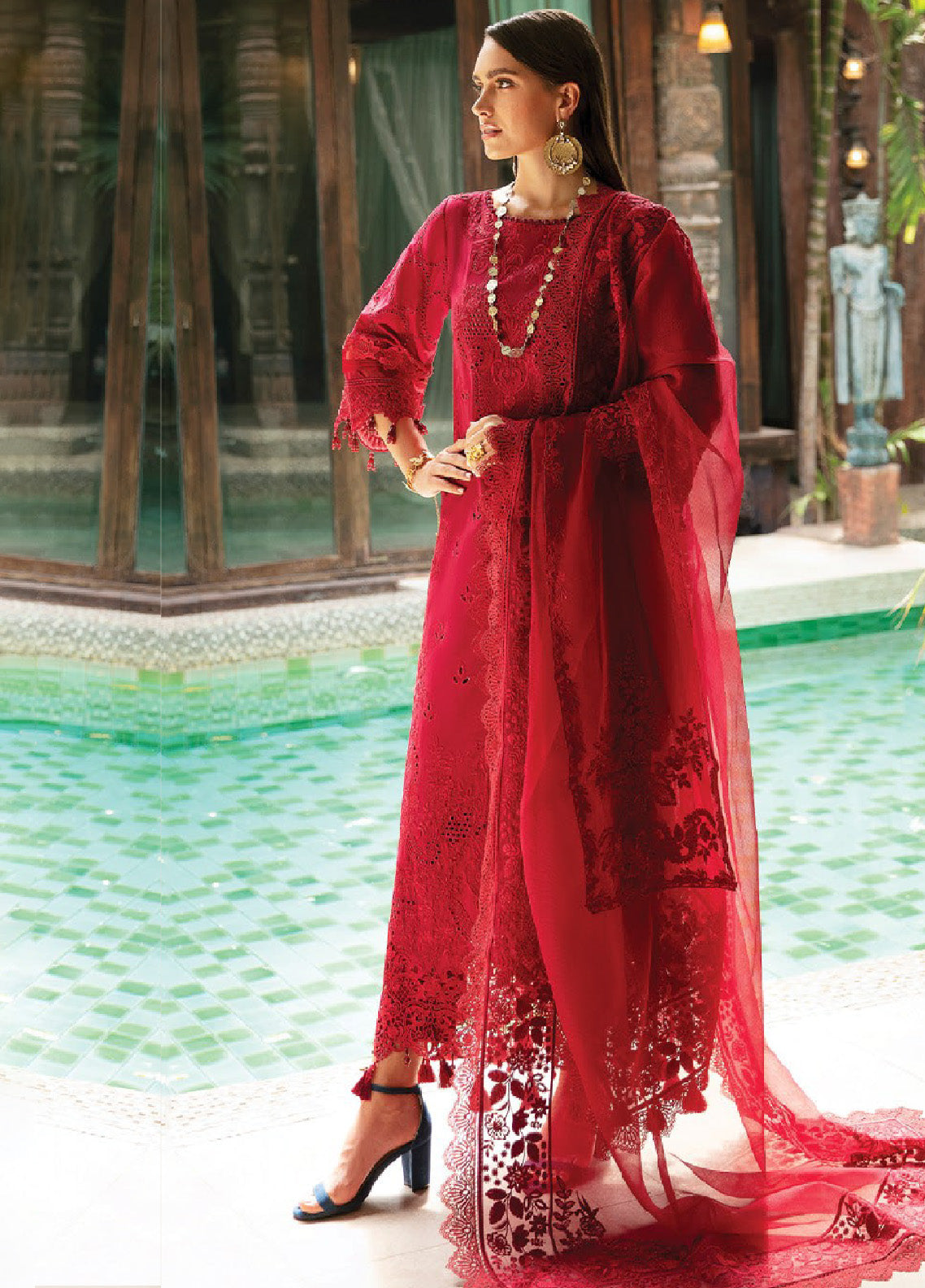 Reve By Serene Luxury Embroidered Lawn 3 Piece Unstitched Suit S24RLL SL-56 Reve By Serene Luxury Embroidered Lawn 3 Piece Unstitched Suit S24RLL SL-56