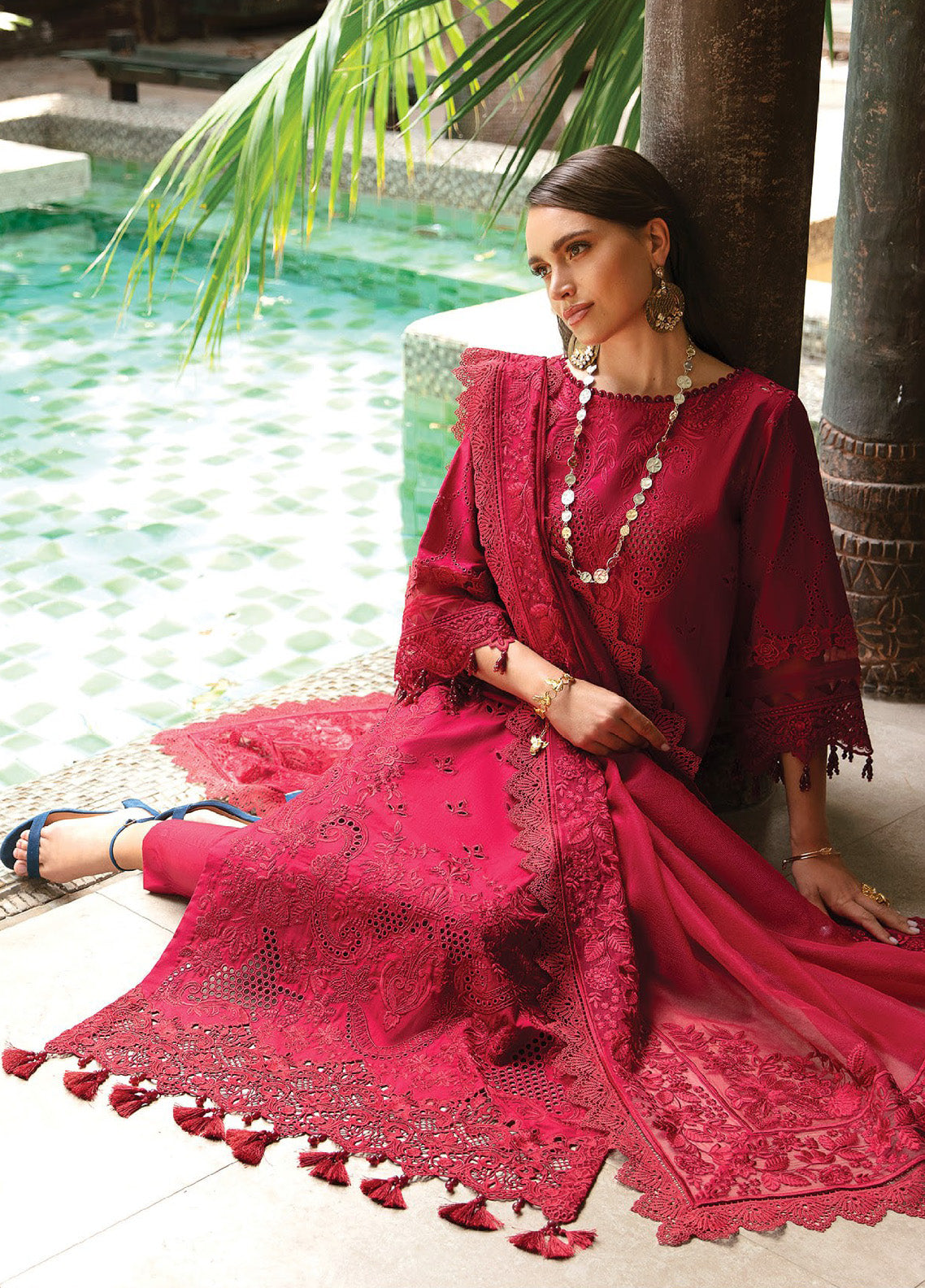 Reve By Serene Luxury Embroidered Lawn 3 Piece Unstitched Suit S24RLL SL-56 Reve By Serene Luxury Embroidered Lawn 3 Piece Unstitched Suit S24RLL SL-56