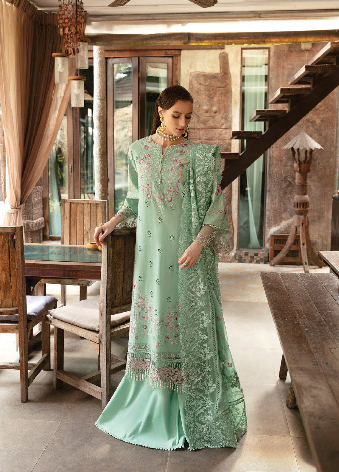 Reve By Serene Luxury Embroidered Lawn 3 Piece Unstitched Suit S24RLL SL-63 Reve By Serene Luxury Embroidered Lawn 3 Piece Unstitched Suit S24RLL SL-63