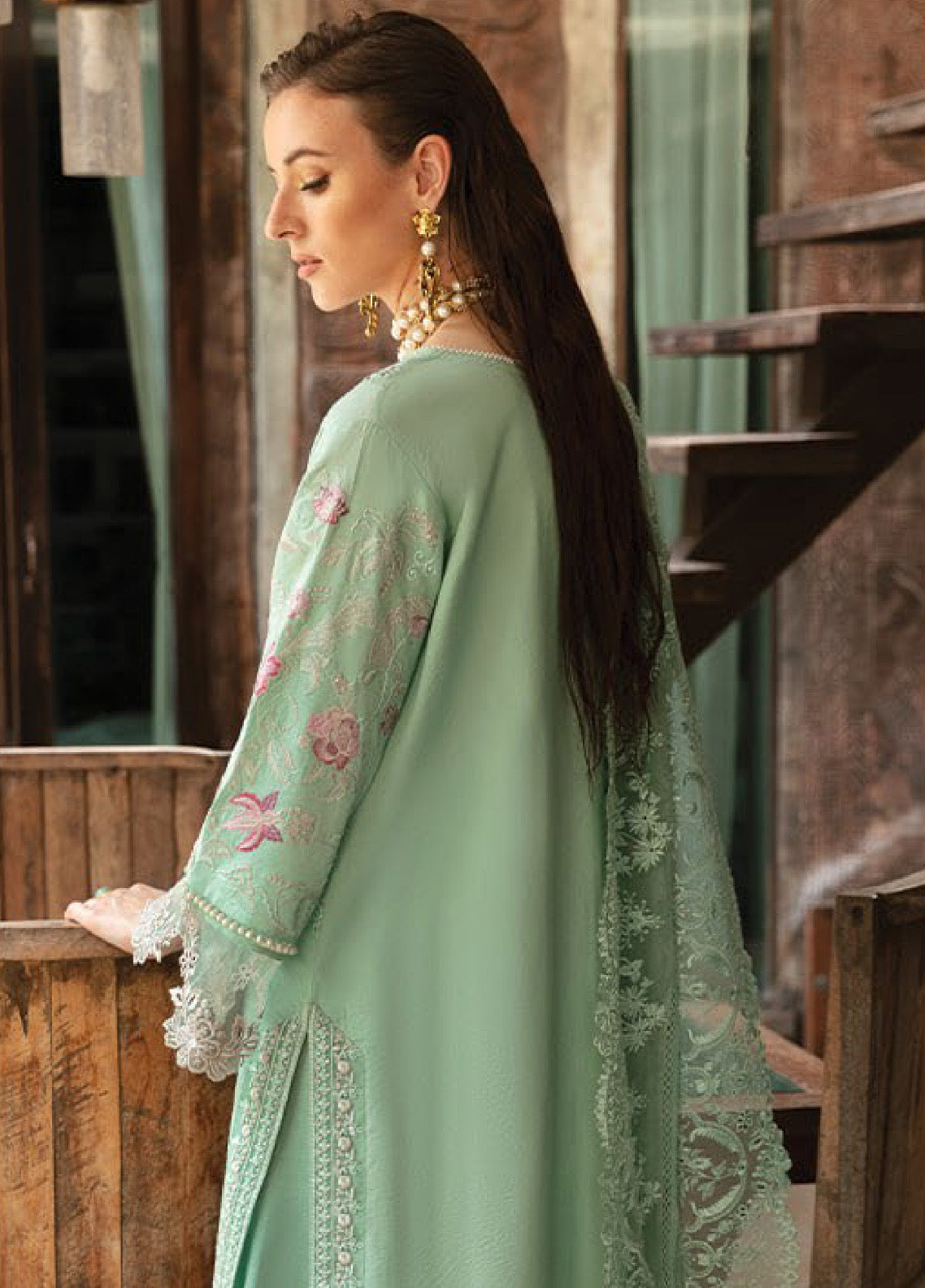 Reve By Serene Luxury Embroidered Lawn 3 Piece Unstitched Suit S24RLL SL-63 Reve By Serene Luxury Embroidered Lawn 3 Piece Unstitched Suit S24RLL SL-63