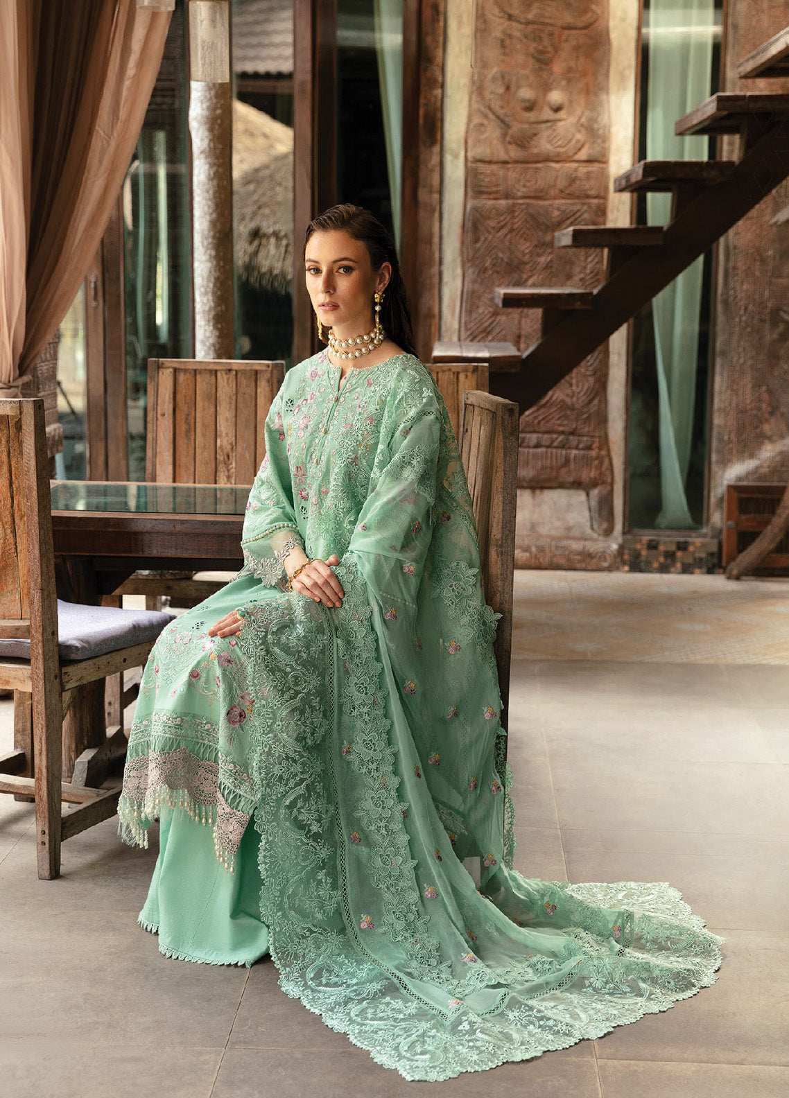 Reve By Serene Luxury Embroidered Lawn 3 Piece Unstitched Suit S24RLL SL-63 Reve By Serene Luxury Embroidered Lawn 3 Piece Unstitched Suit S24RLL SL-63