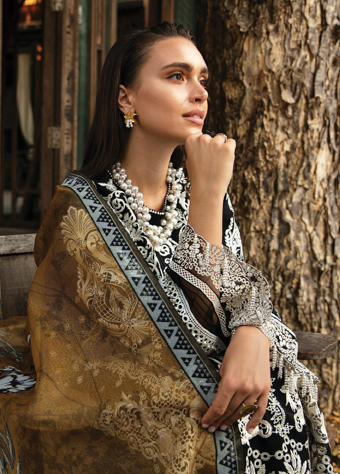 Reve By Serene Luxury Embroidered Lawn 3 Piece Unstitched Suit S24RLL SL-64 Reve By Serene Luxury Embroidered Lawn 3 Piece Unstitched Suit S24RLL SL-64