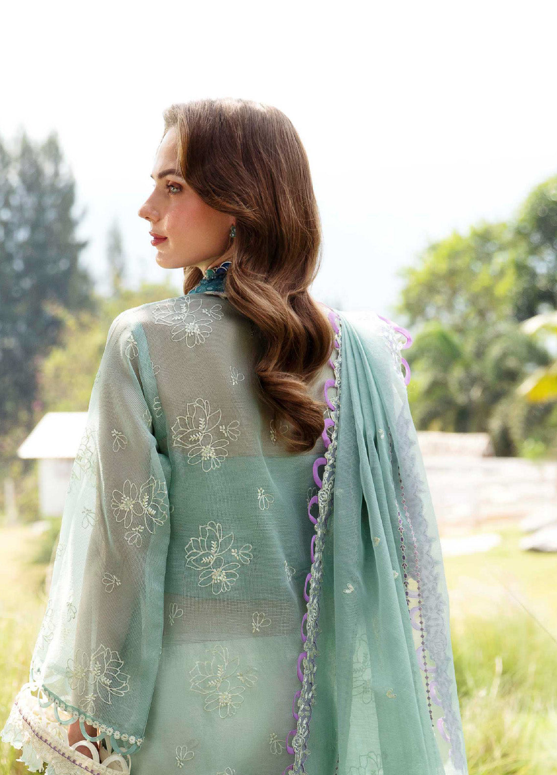 Sable Vogue Luxury Embroidered Swiss Lawn 3 Piece Unstitched Suit SV24LL-02 AFROZ Sable Vogue Luxury Embroidered Swiss Lawn 3 Piece Unstitched Suit SV24LL-02 AFROZ