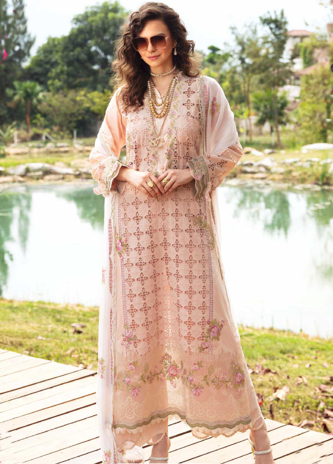 Sable Vogue Luxury Embroidered Swiss Lawn 3 Piece Unstitched Suit SV24LL-03 ASMARA Sable Vogue Luxury Embroidered Swiss Lawn 3 Piece Unstitched Suit SV24LL-03 ASMARA
