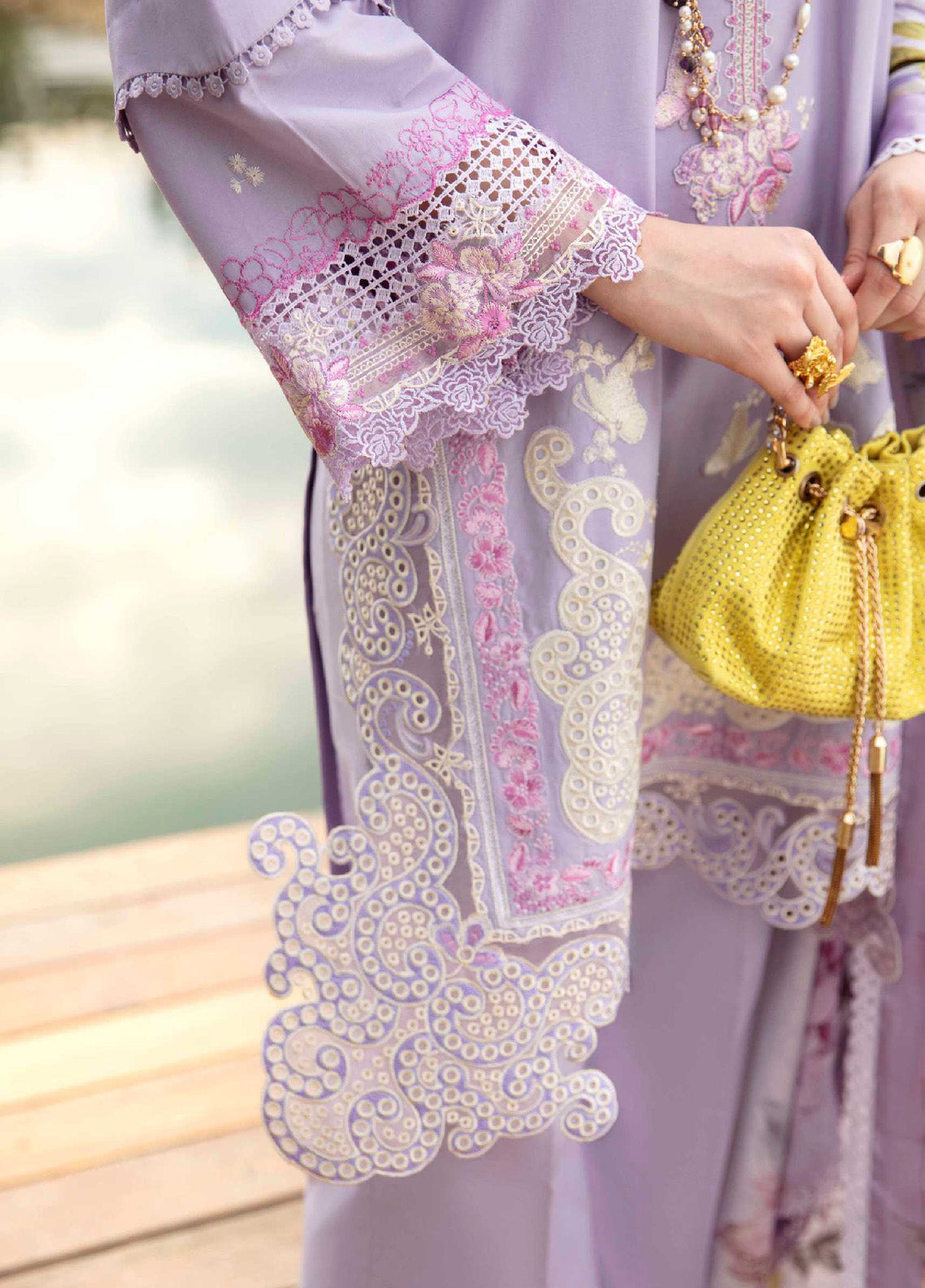 Sable Vogue Luxury Embroidered Lawn 3 Piece Unstitched Suit SV24LL-10 ASTER Sable Vogue Luxury Embroidered Lawn 3 Piece Unstitched Suit SV24LL-10 ASTER