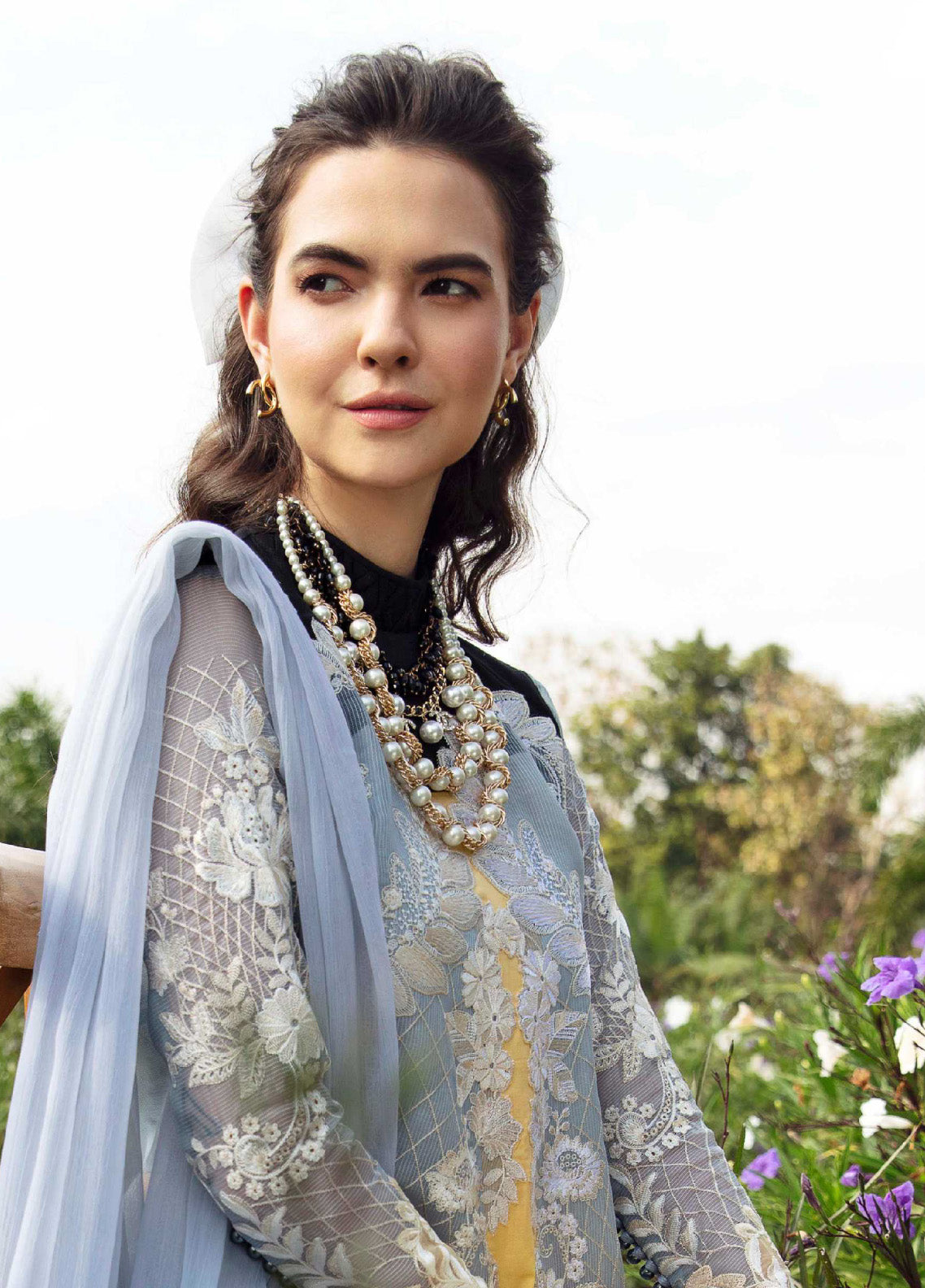 Sable Vogue Luxury Embroidered Lawn 3 Piece Unstitched Suit SV24LL-11 LEENA Sable Vogue Luxury Embroidered Lawn 3 Piece Unstitched Suit SV24LL-11 LEENA