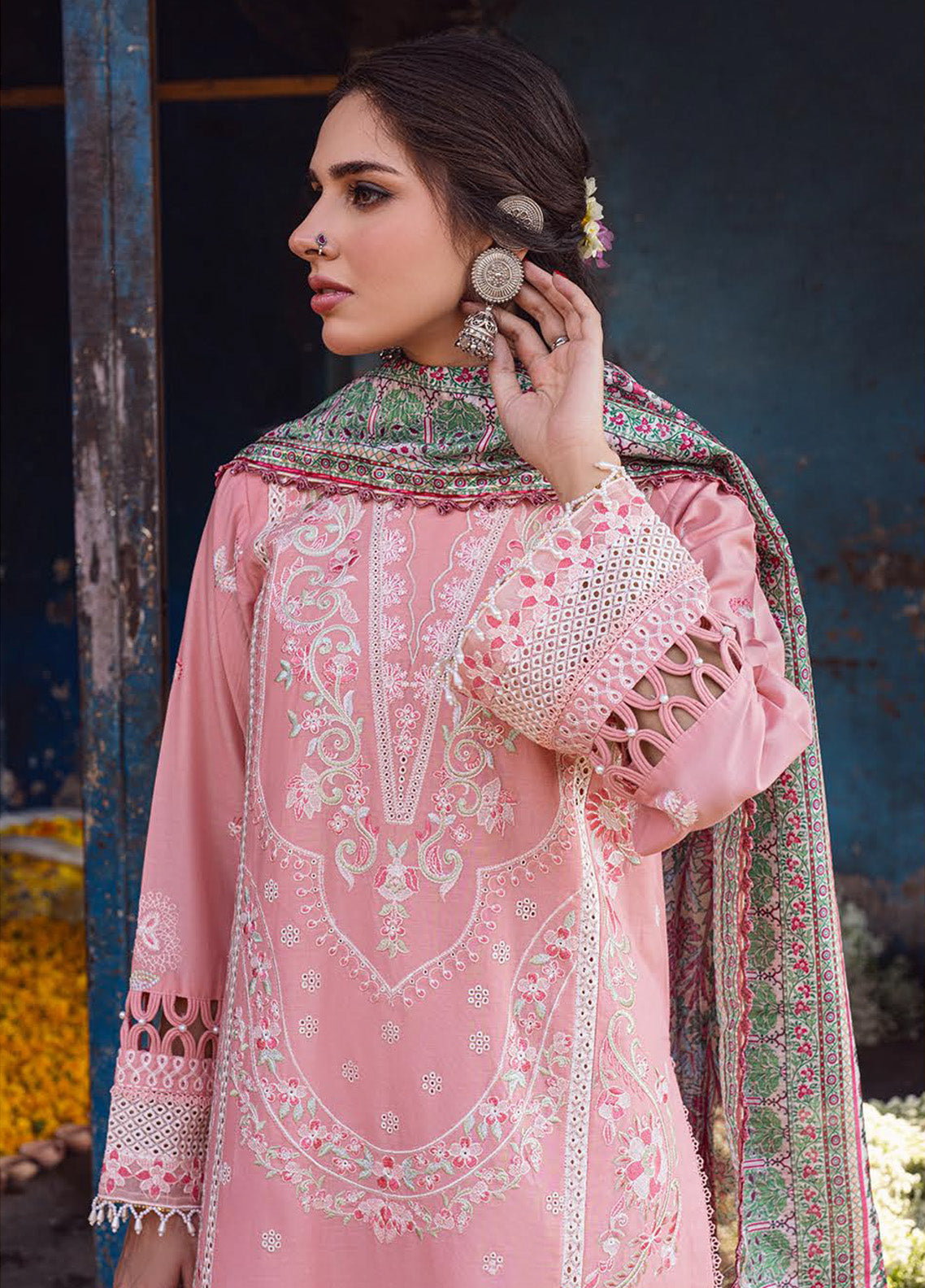 Sahakari By Sahane Chikankari Lawn 3 Piece Unstitched Suit S24SKCL CT-10004 MOHINI Sahakari By Sahane Chikankari Lawn 3 Piece Unstitched Suit S24SKCL CT-10004 MOHINI