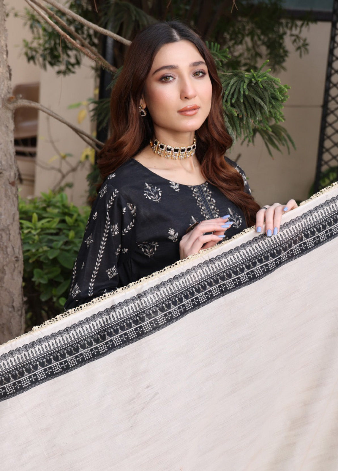 Satrangi By Schick Sequins Embroidered Digital Lawn 3 Piece Unstitched Suit S24SEDL-03 Satrangi By Schick Sequins Embroidered Digital Lawn 3 Piece Unstitched Suit S24SEDL-03