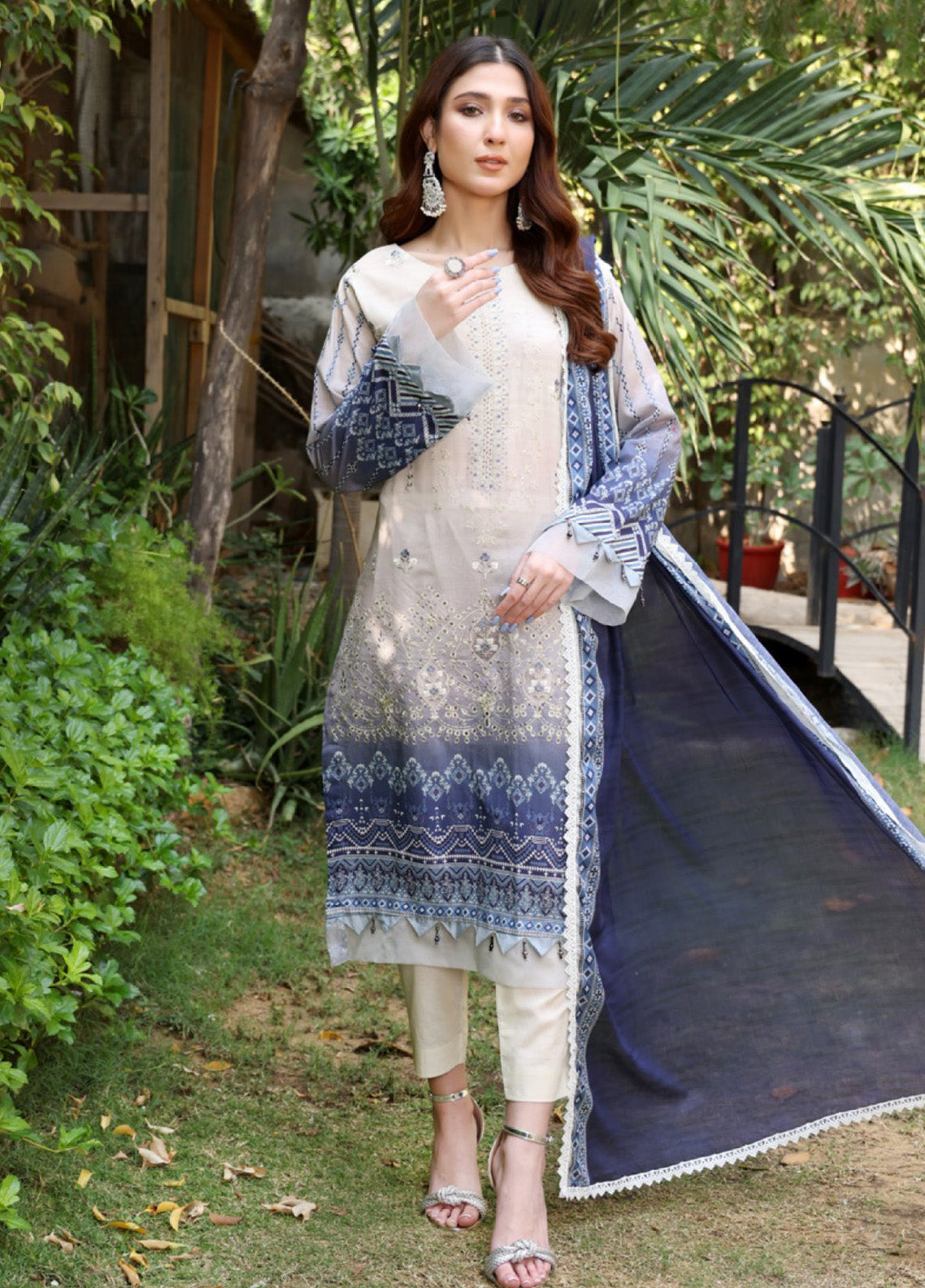 Satrangi By Schick Sequins Embroidered Digital Lawn 3 Piece Unstitched Suit S24SEDL-04 Satrangi By Schick Sequins Embroidered Digital Lawn 3 Piece Unstitched Suit S24SEDL-04
