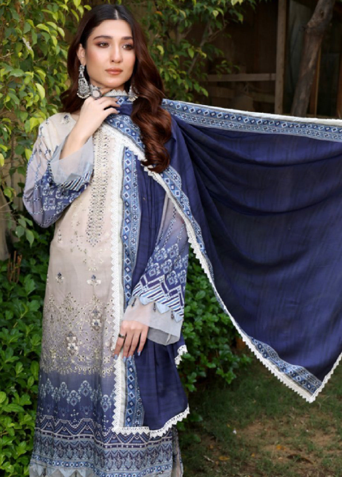 Satrangi By Schick Sequins Embroidered Digital Lawn 3 Piece Unstitched Suit S24SEDL-04 Satrangi By Schick Sequins Embroidered Digital Lawn 3 Piece Unstitched Suit S24SEDL-04