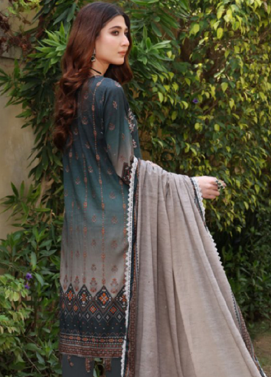 Satrangi By Schick Sequins Embroidered Digital Lawn 3 Piece Unstitched Suit S24SEDL-05 Satrangi By Schick Sequins Embroidered Digital Lawn 3 Piece Unstitched Suit S24SEDL-05