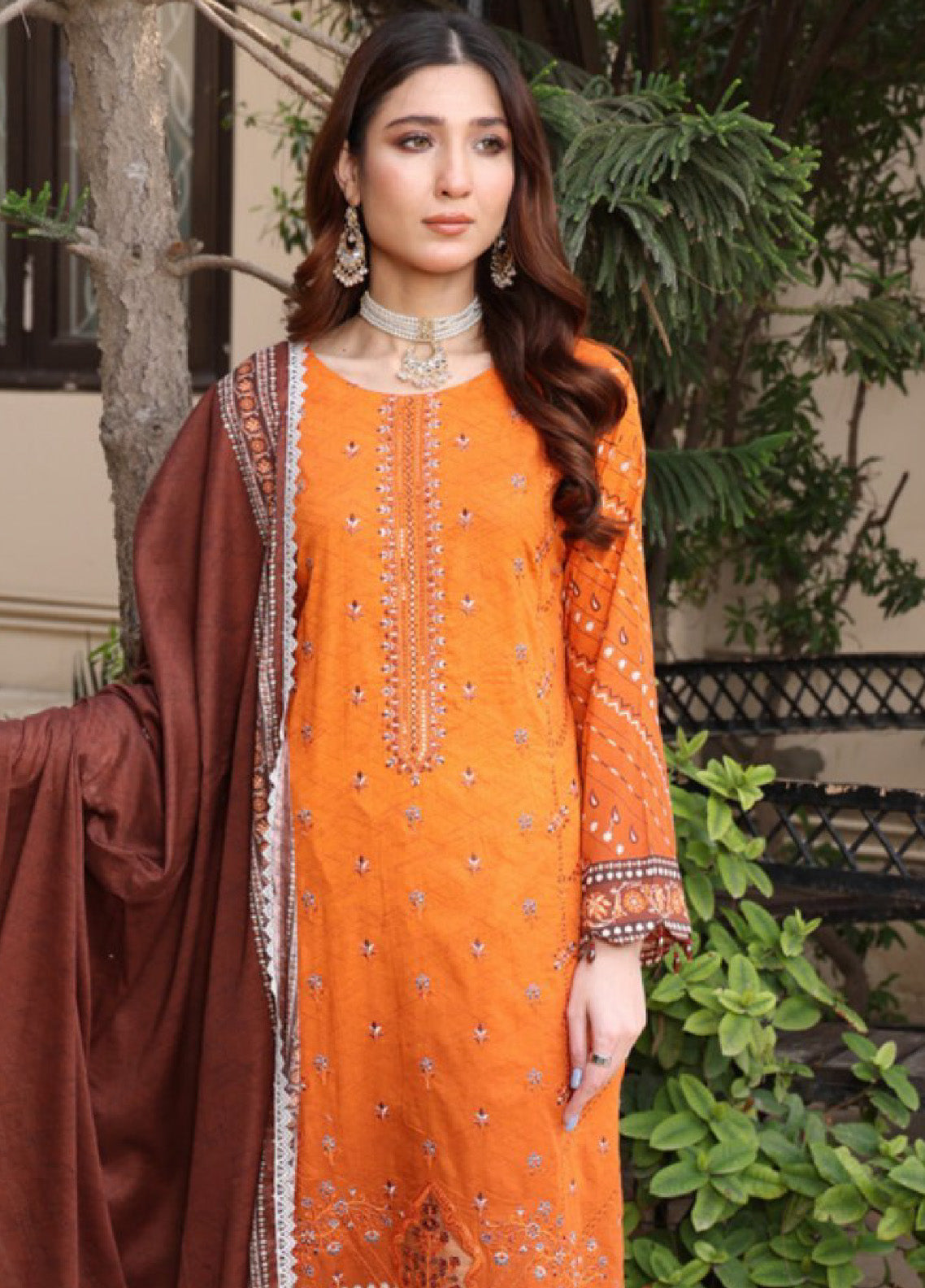 Satrangi By Schick Sequins Embroidered Digital Lawn 3 Piece Unstitched Suit S24SEDL-06 Satrangi By Schick Sequins Embroidered Digital Lawn 3 Piece Unstitched Suit S24SEDL-06