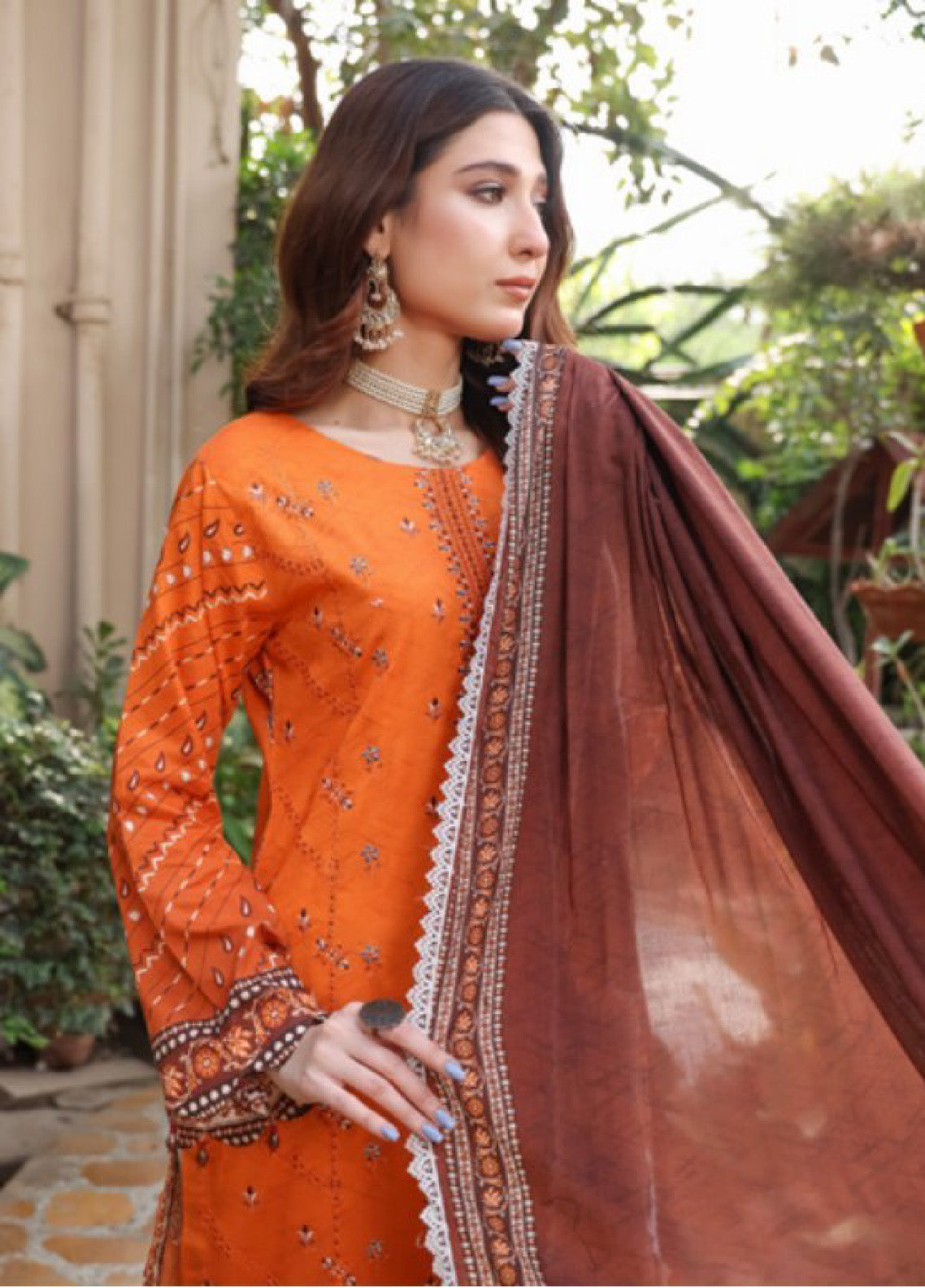 Satrangi By Schick Sequins Embroidered Digital Lawn 3 Piece Unstitched Suit S24SEDL-06 Satrangi By Schick Sequins Embroidered Digital Lawn 3 Piece Unstitched Suit S24SEDL-06