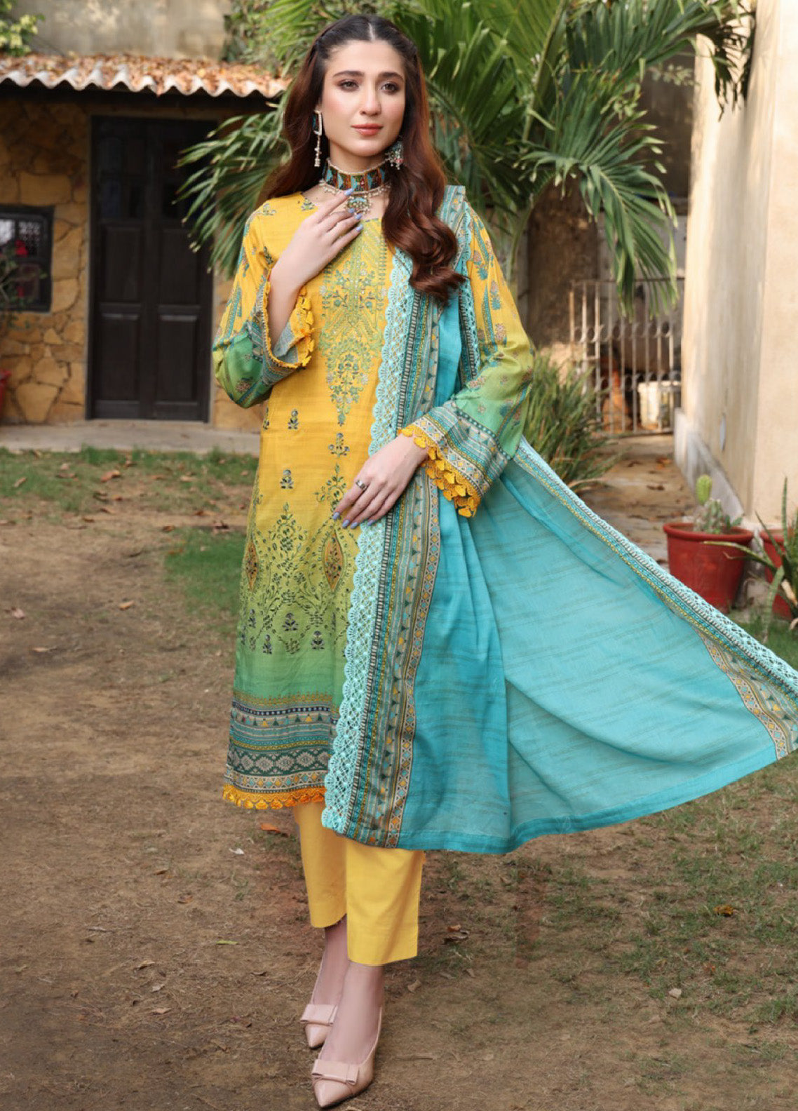 Satrangi By Schick Sequins Embroidered Digital Lawn 3 Piece Unstitched Suit S24SEDL-10 Satrangi By Schick Sequins Embroidered Digital Lawn 3 Piece Unstitched Suit S24SEDL-10