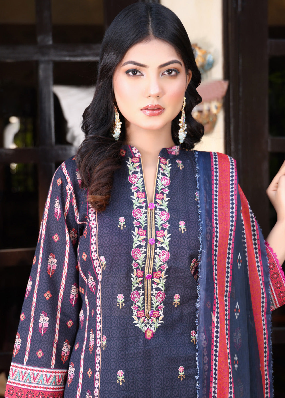 Shirley By MTF Embroidered Digital Lawn 3 Piece Unstitched Suit MTF24SEDPL-04 Shirley By MTF Embroidered Digital Lawn 3 Piece Unstitched Suit MTF24SEDPL-04