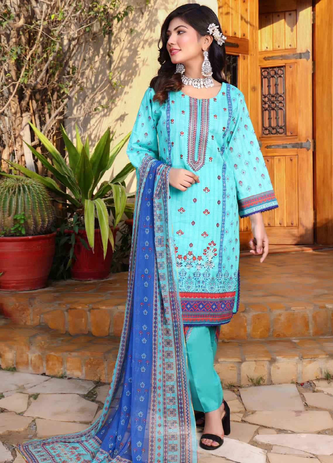 Shirley By MTF Embroidered Digital Lawn 3 Piece Unstitched Suit MTF24SEDPL-06 Shirley By MTF Embroidered Digital Lawn 3 Piece Unstitched Suit MTF24SEDPL-06