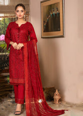 Signature Minakari By Zainab Fazlani Premium Lawn 3 Piece Unstitched Suit ZF24SMPL D-07