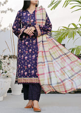 Signature By VS Textile Printed Lawn 3 Piece Unstitched Suit VST24PL-342