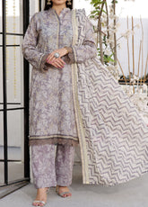 Signature By VS Textile Printed Lawn 3 Piece Unstitched Suit VST24PL-343