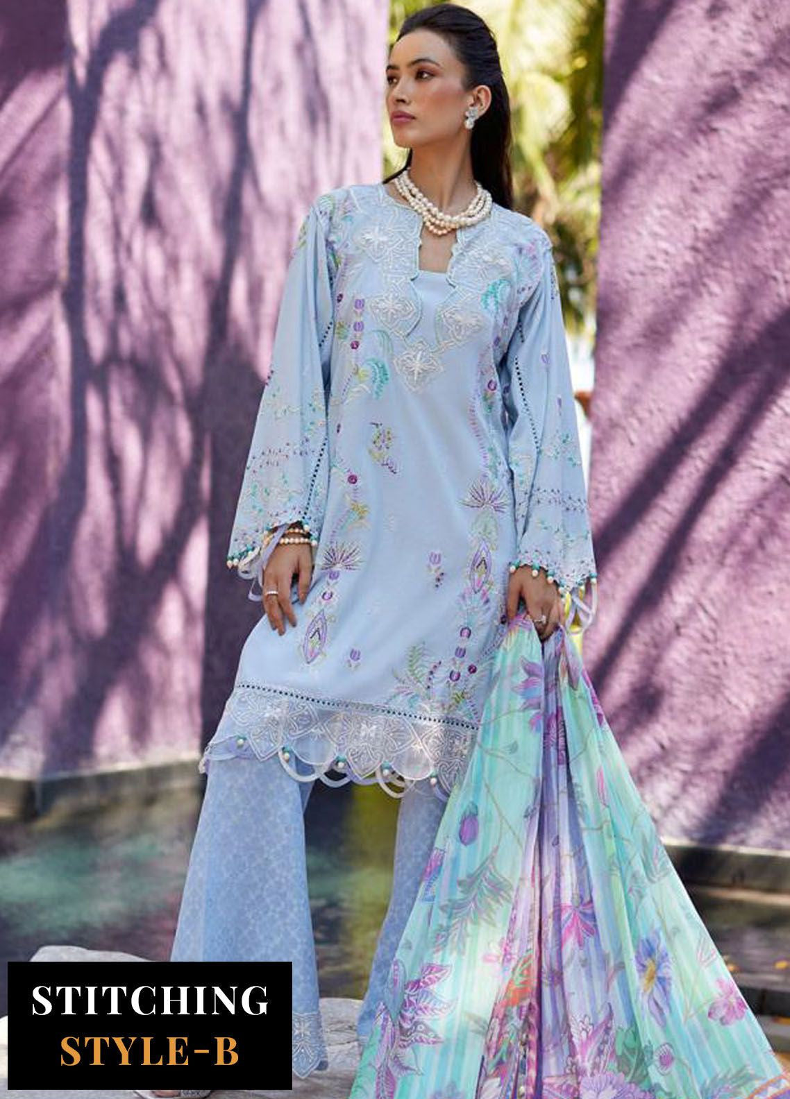 Suay By Farah Talib Aziz Luxury Lawn 3 Piece Unstitched Suit FTA24LL-06 Suay By Farah Talib Aziz Luxury Lawn 3 Piece Unstitched Suit FTA24LL-06