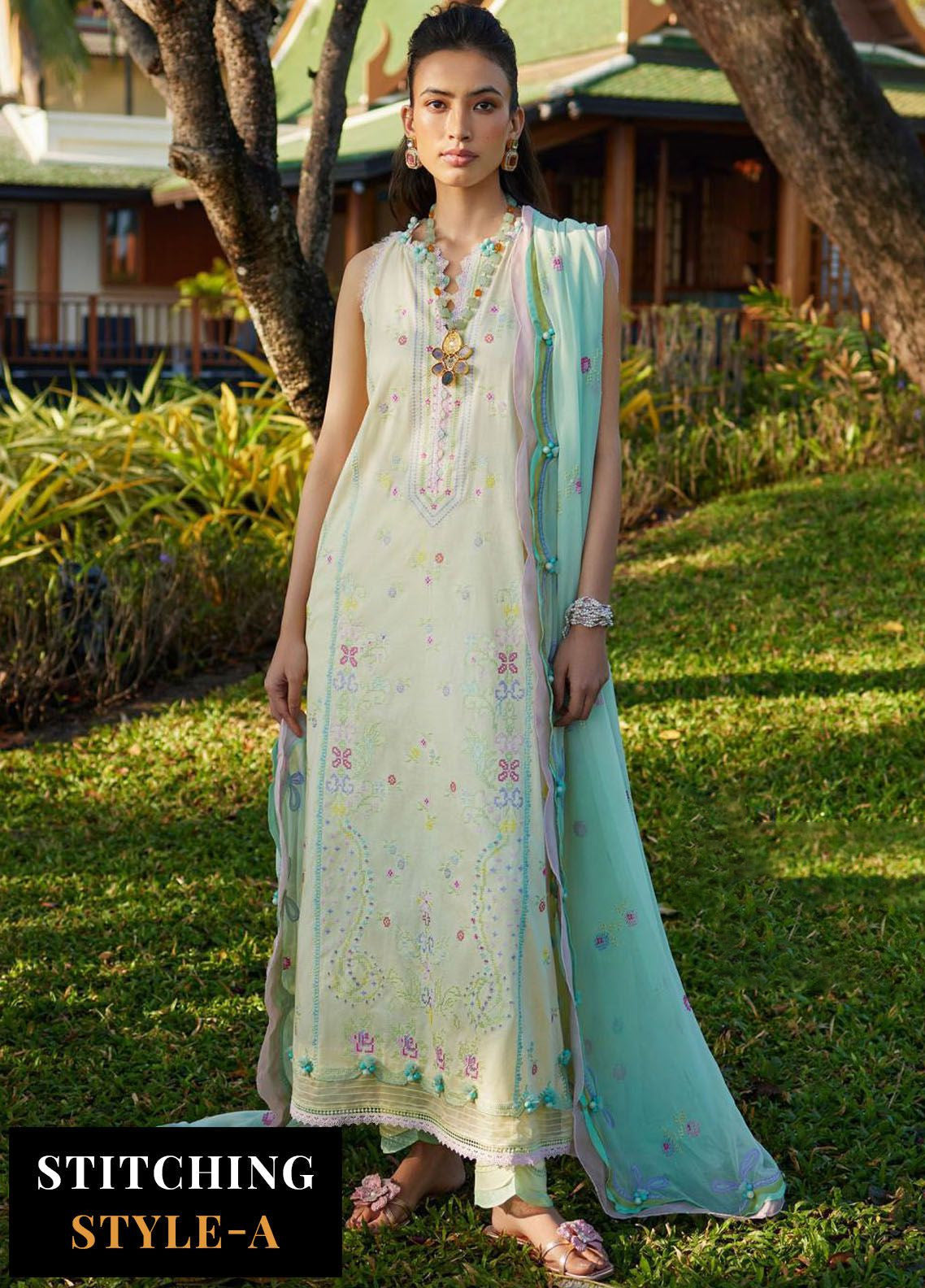 Suay By Farah Talib Aziz Luxury Lawn 3 Piece Unstitched Suit FTA24LL-12 Suay By Farah Talib Aziz Luxury Lawn 3 Piece Unstitched Suit FTA24LL-12