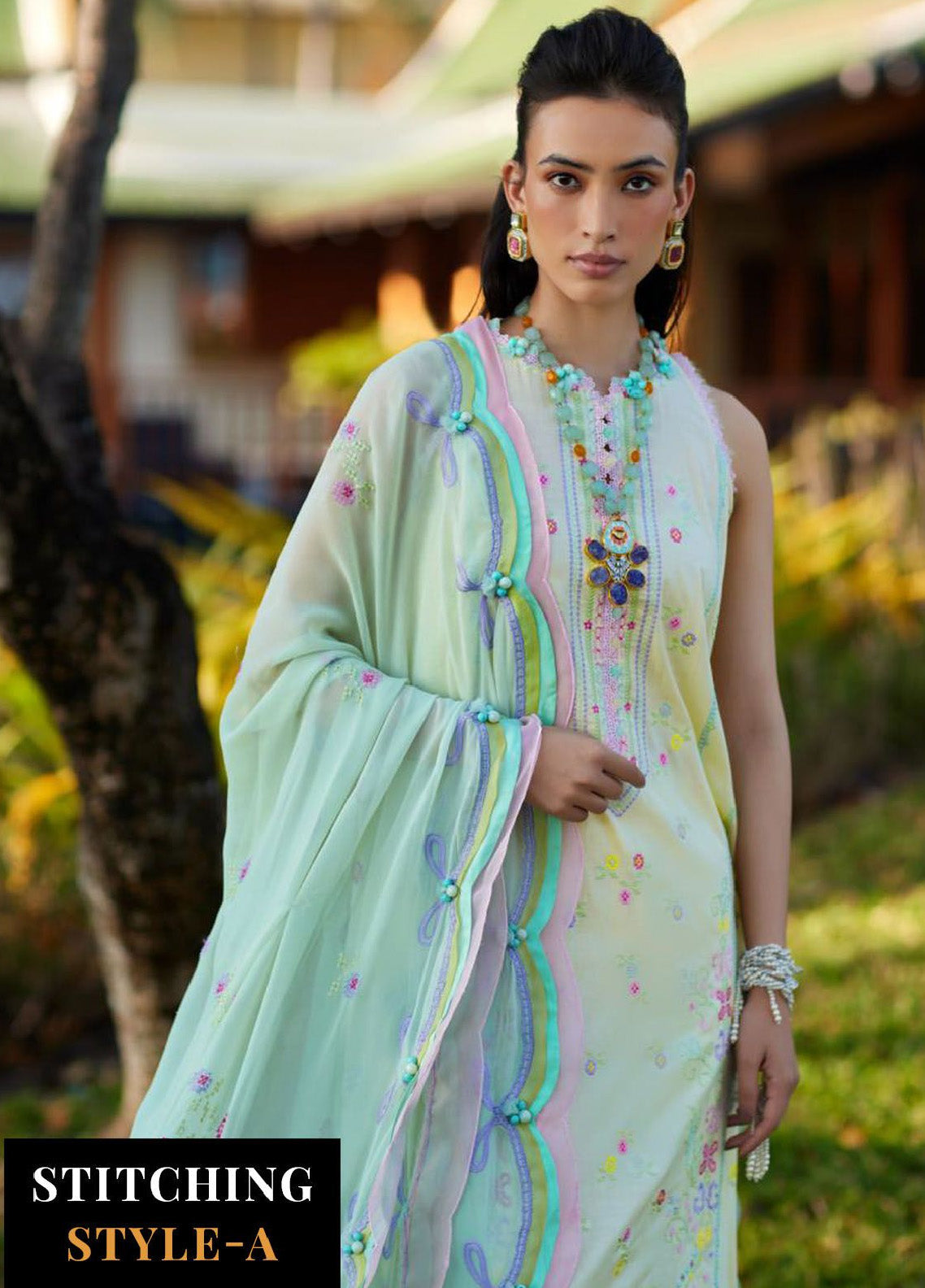 Suay By Farah Talib Aziz Luxury Lawn 3 Piece Unstitched Suit FTA24LL-12 Suay By Farah Talib Aziz Luxury Lawn 3 Piece Unstitched Suit FTA24LL-12