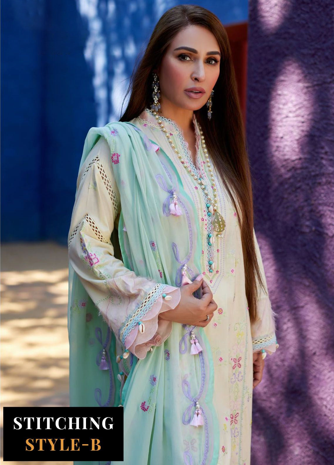 Suay By Farah Talib Aziz Luxury Lawn 3 Piece Unstitched Suit FTA24LL-12 Suay By Farah Talib Aziz Luxury Lawn 3 Piece Unstitched Suit FTA24LL-12