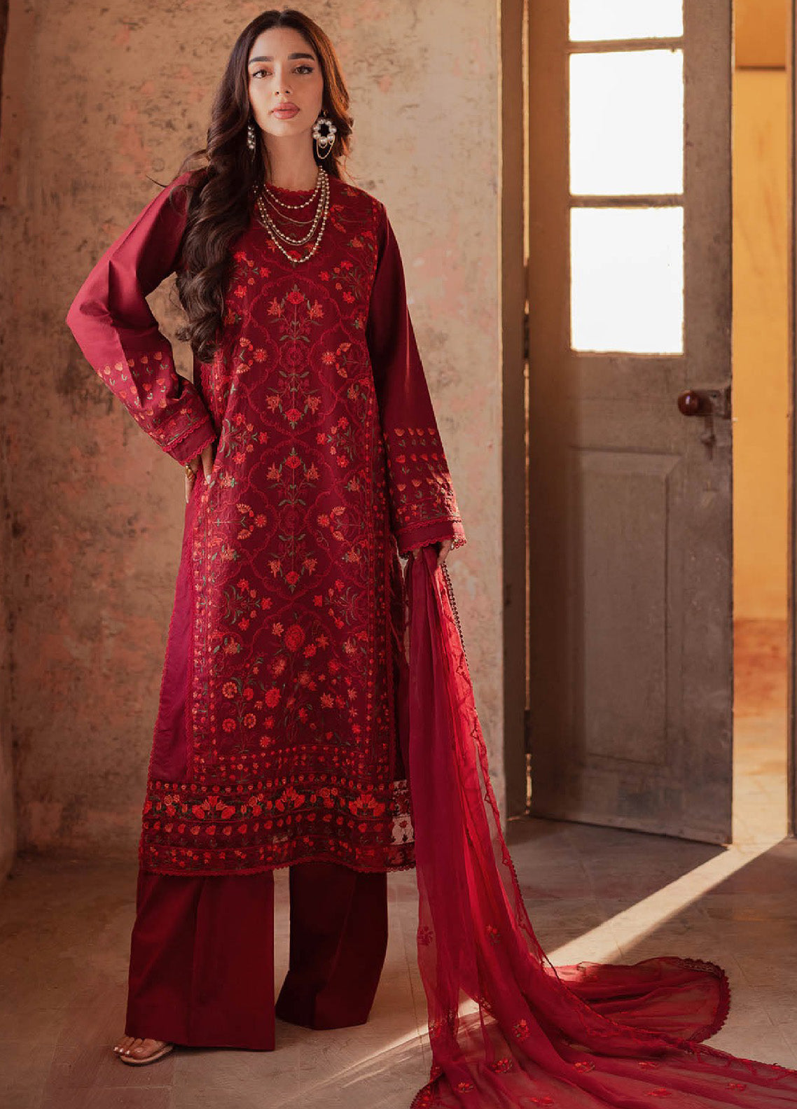 Summer Breeze By Rajbari Embroidered Lawn 3 Piece Unstitched Suit RB24SBEE-4A Summer Breeze By Rajbari Embroidered Lawn 3 Piece Unstitched Suit RB24SBEE-4A