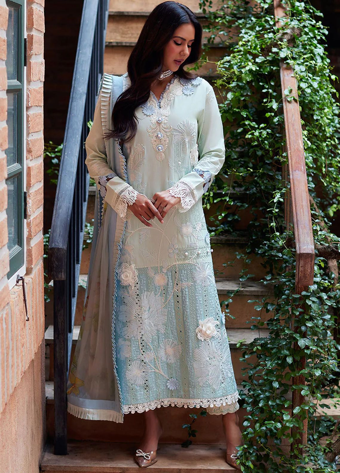 Te Amo By Mushq Embroidered Luxury Lawn 3 Piece Unstitched Suit MQ24TAL D-08 CAPRI CHARM Te Amo By Mushq Embroidered Luxury Lawn 3 Piece Unstitched Suit MQ24TAL D-08 CAPRI CHARM