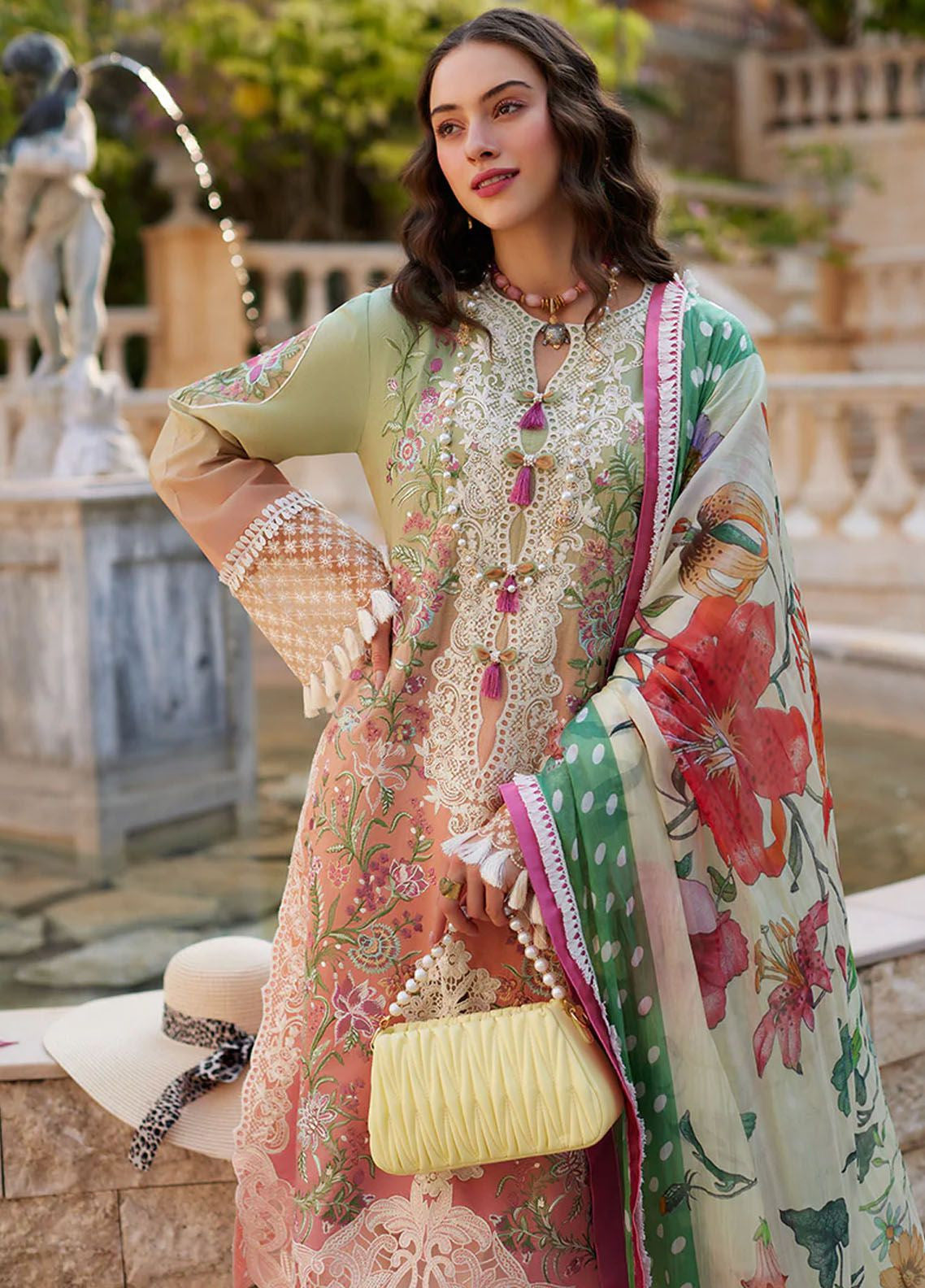 Te Amo By Mushq Embroidered Luxury Lawn 3 Piece Unstitched Suit MQ24TAL D-13 VENICE VERVE Te Amo By Mushq Embroidered Luxury Lawn 3 Piece Unstitched Suit MQ24TAL D-13 VENICE VERVE