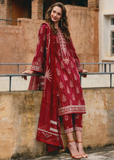 The Enchanted Garden By Gulaal Embroidered Lawn 3 Piece Unstitched Suit GL24EGL 08 VEZELAY
