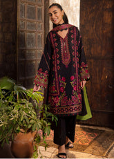 Zaha By Khadija Shah Embroidered Lawn 3 Piece Unstitched Suit ZH24EL D-8B