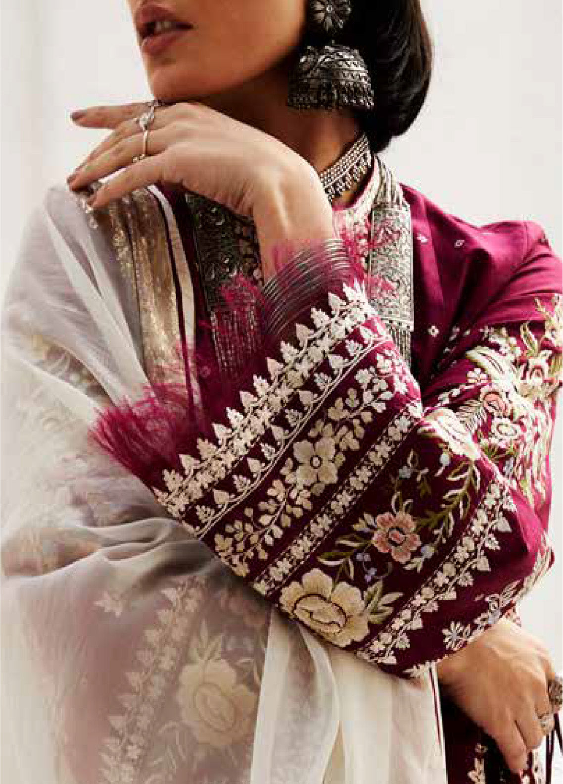 Zara Shahjahan Spring Embroidered Jacquard 3 Piece Unstitched Suit ZSJ24SS-4A SIFFA Zara Shahjahan Spring Embroidered Jacquard 3 Piece Unstitched Suit ZSJ24SS-4A SIFFA
