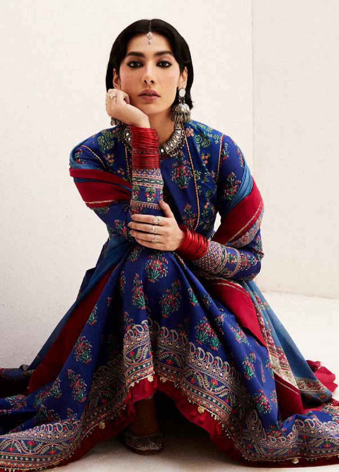 Zara Shahjahan Spring Embroidered Lawn 3 Piece Unstitched Suit ZSJ24SS-11A ANARKALI Zara Shahjahan Spring Embroidered Lawn 3 Piece Unstitched Suit ZSJ24SS-11A ANARKALI
