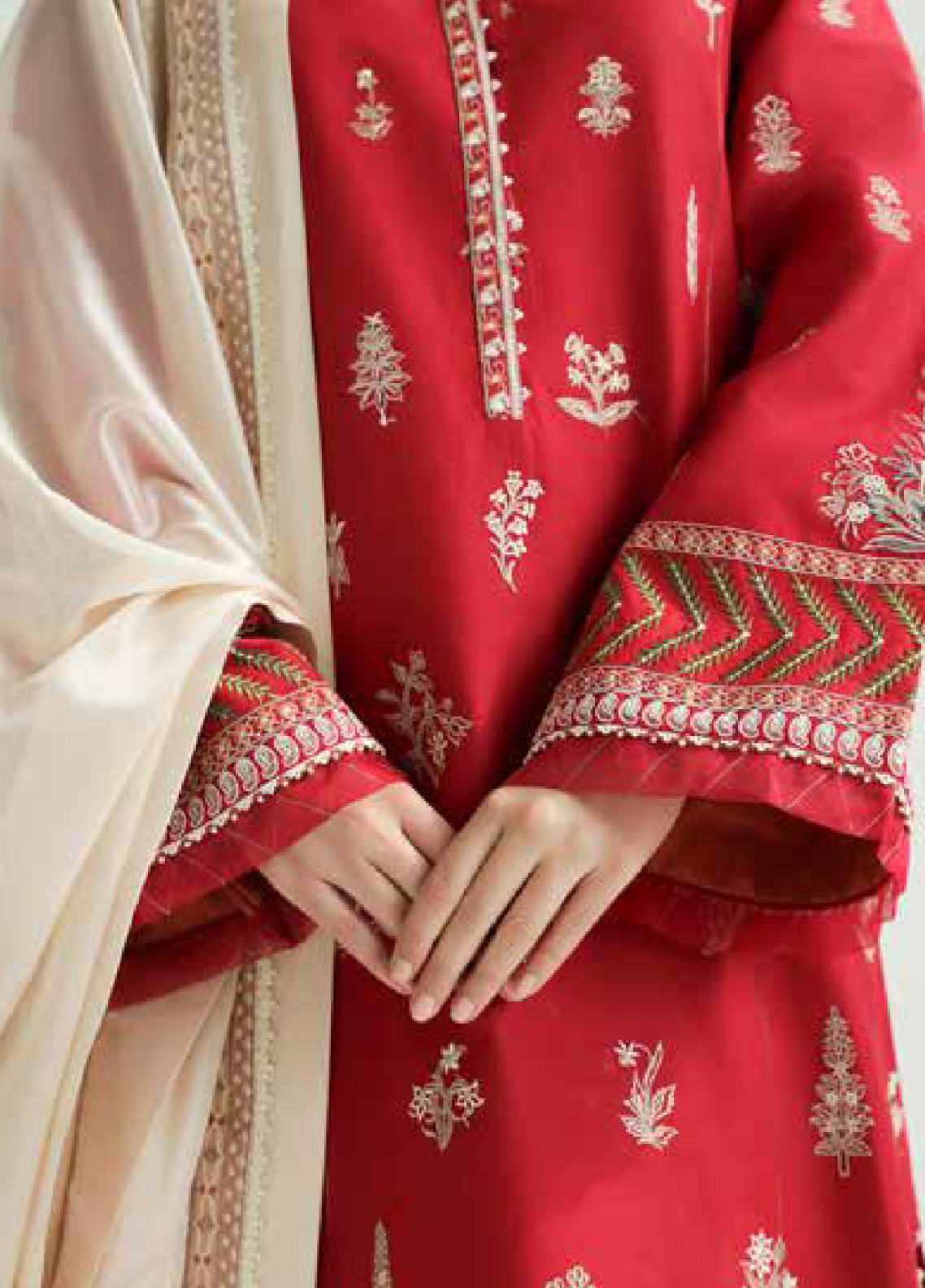 Zara Shahjahan Spring Embroidered Lawn 3 Piece Unstitched Suit ZSJ24SS-14A MYRA Zara Shahjahan Spring Embroidered Lawn 3 Piece Unstitched Suit ZSJ24SS-14A MYRA