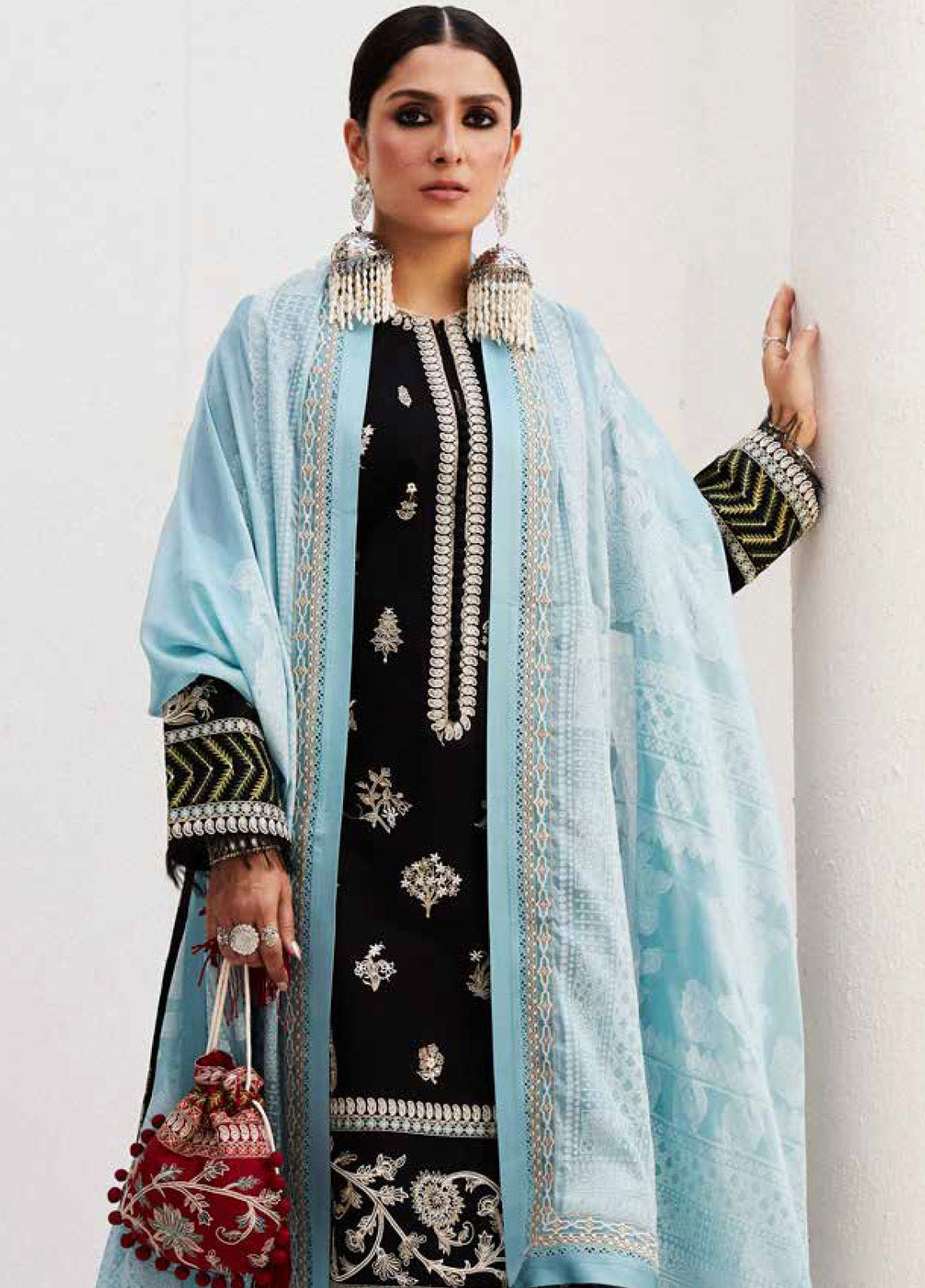 Zara Shahjahan Spring Embroidered Lawn 3 Piece Unstitched Suit ZSJ24SS-14B MYRA Zara Shahjahan Spring Embroidered Lawn 3 Piece Unstitched Suit ZSJ24SS-14B MYRA