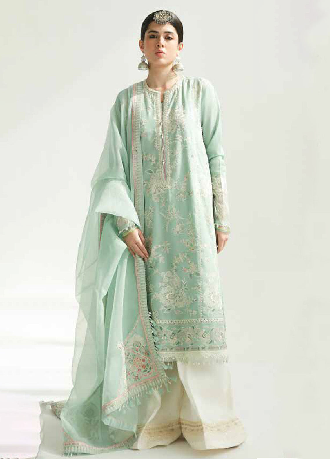 Zara Shahjahan Spring Embroidered Lawn 3 Piece Unstitched Suit ZSJ24SS-5B AMIRA Zara Shahjahan Spring Embroidered Lawn 3 Piece Unstitched Suit ZSJ24SS-5B AMIRA