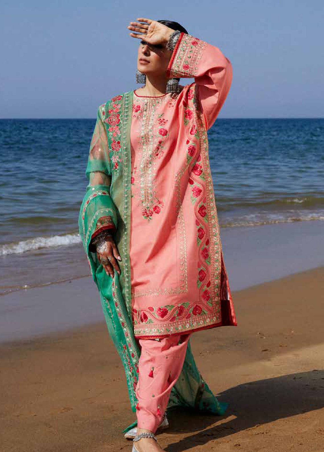 Zara Shahjahan Spring Embroidered Lawn 3 Piece Unstitched Suit ZSJ24SS-6A JIYA Zara Shahjahan Spring Embroidered Lawn 3 Piece Unstitched Suit ZSJ24SS-6A JIYA