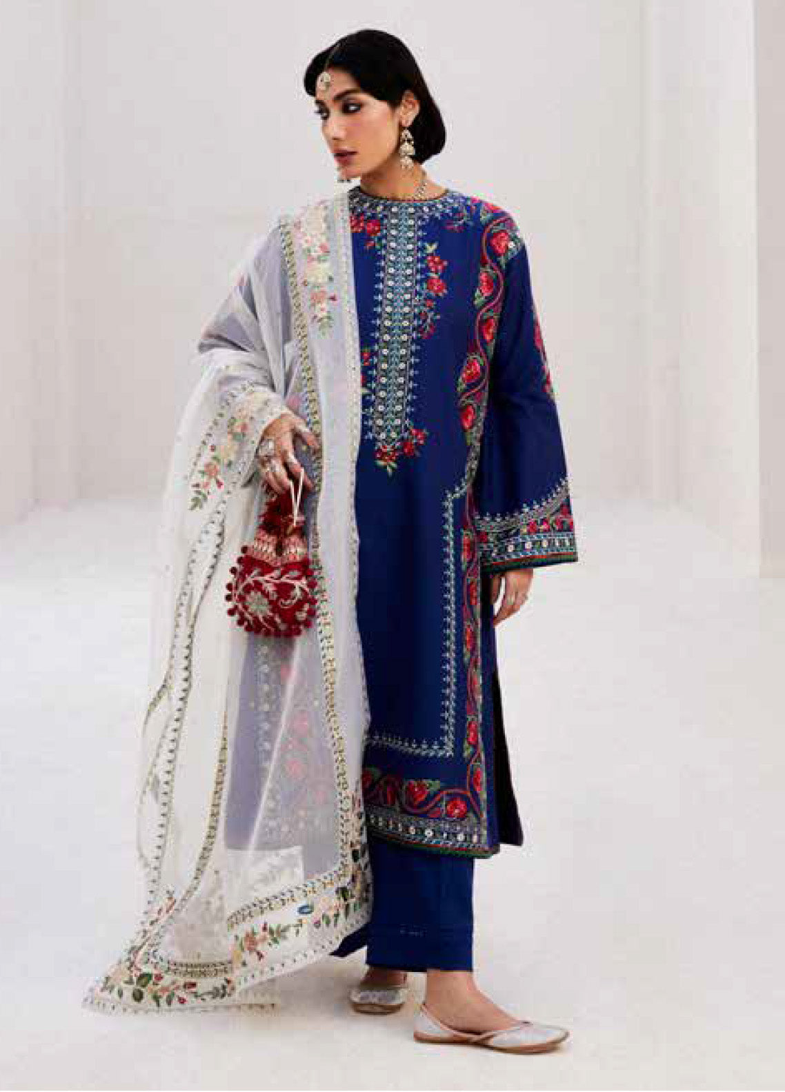 Zara Shahjahan Spring Embroidered Lawn 3 Piece Unstitched Suit ZSJ24SS-6B JIYA Zara Shahjahan Spring Embroidered Lawn 3 Piece Unstitched Suit ZSJ24SS-6B JIYA