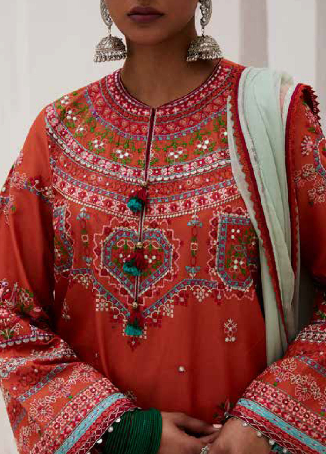 Zara Shahjahan Spring Embroidered Lawn 3 Piece Unstitched Suit ZSJ24SS-7A LAMIA Zara Shahjahan Spring Embroidered Lawn 3 Piece Unstitched Suit ZSJ24SS-7A LAMIA