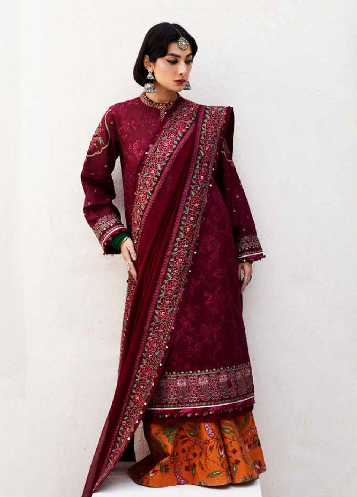 Zara Shahjahan Spring Embroidered Lawn 3 Piece Unstitched Suit ZSJ24SS-9A PARSA Zara Shahjahan Spring Embroidered Lawn 3 Piece Unstitched Suit ZSJ24SS-9A PARSA