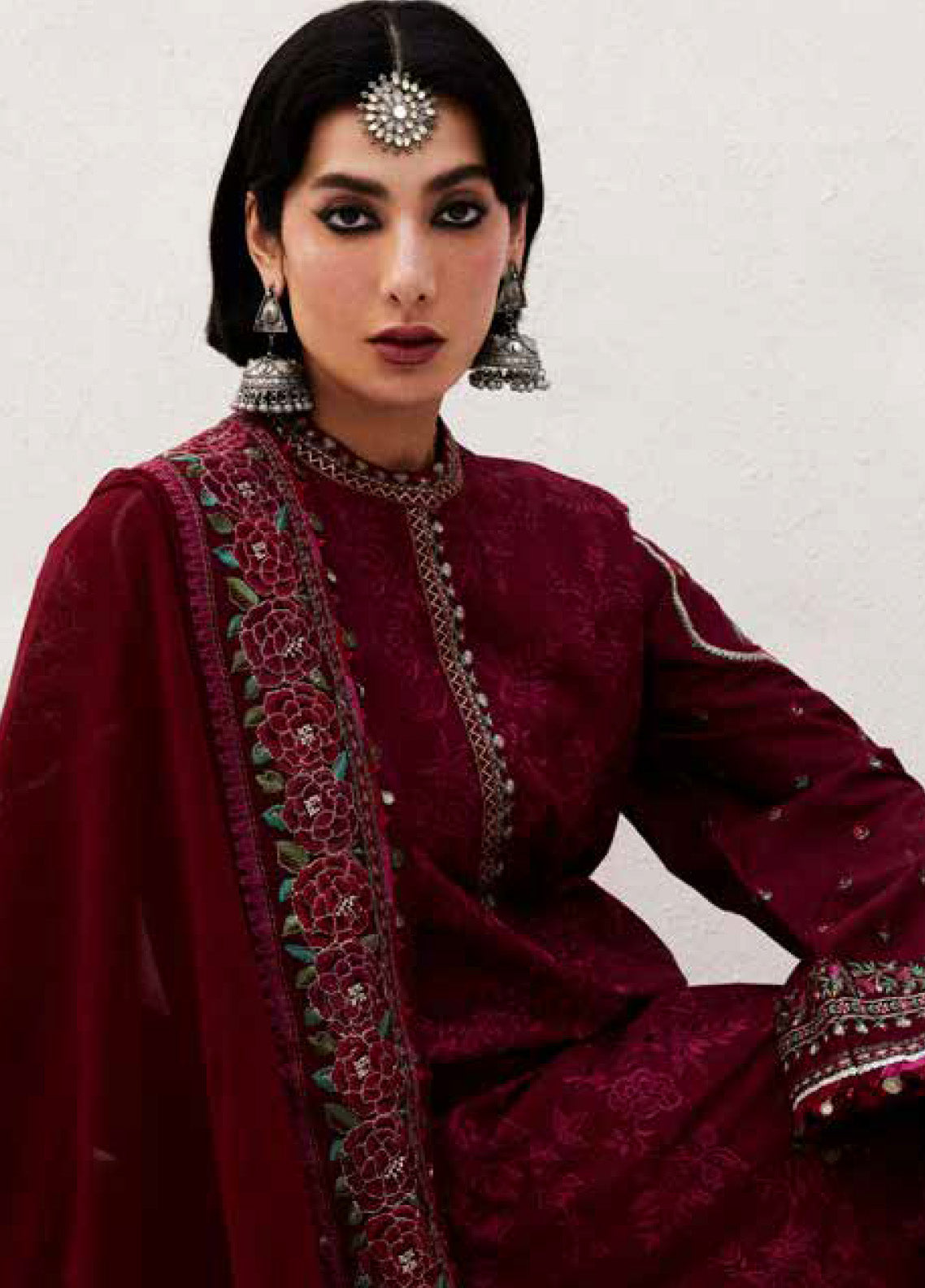 Zara Shahjahan Spring Embroidered Lawn 3 Piece Unstitched Suit ZSJ24SS-9A PARSA Zara Shahjahan Spring Embroidered Lawn 3 Piece Unstitched Suit ZSJ24SS-9A PARSA