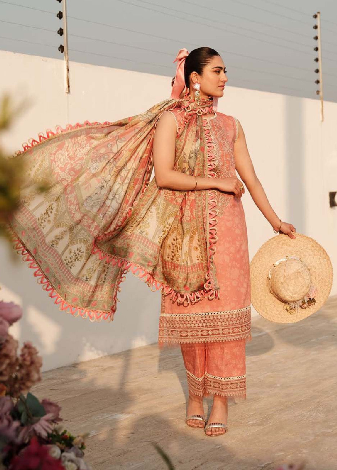 Zarqash Embroidered Luxe Lawn 3 Piece Unstitched Suit ZQ24LL 04 Zarqash Embroidered Luxe Lawn 3 Piece Unstitched Suit ZQ24LL 04