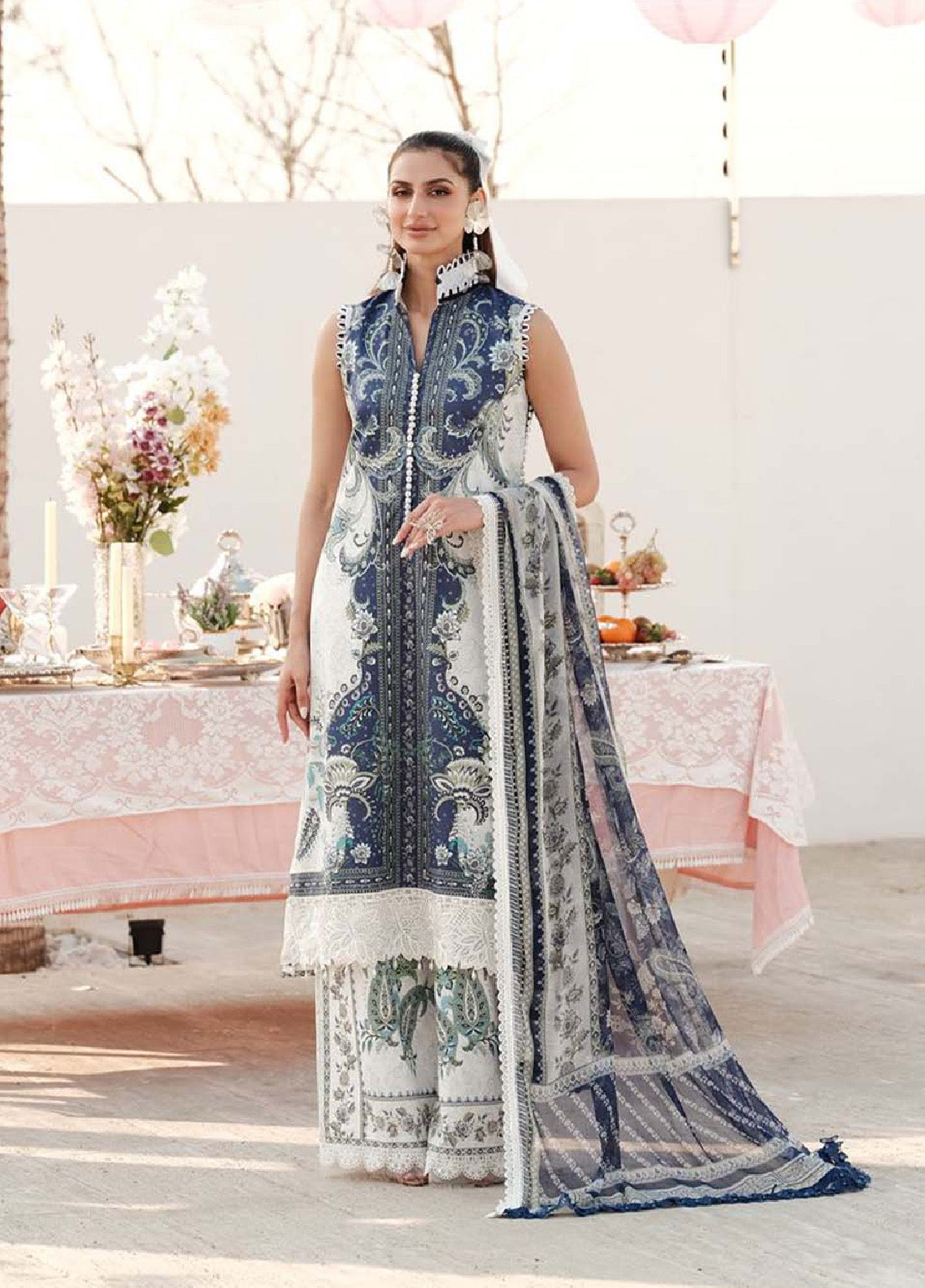 Zarqash Embroidered Luxe Lawn 3 Piece Unstitched Suit ZQ24LL 10 Zarqash Embroidered Luxe Lawn 3 Piece Unstitched Suit ZQ24LL 10
