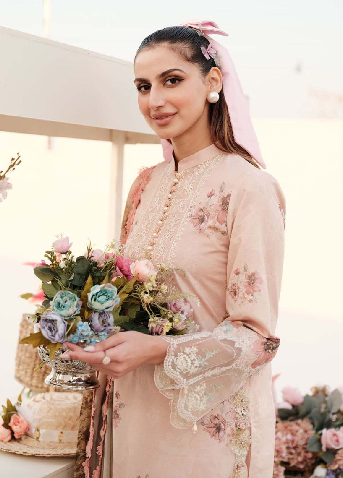 Zarqash Embroidered Luxe Lawn 3 Piece Unstitched Suit ZQ24LL 11 Zarqash Embroidered Luxe Lawn 3 Piece Unstitched Suit ZQ24LL 11