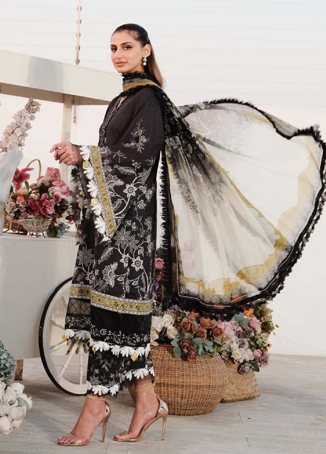 Zarqash Embroidered Luxe Lawn 3 Piece Unstitched Suit ZQ24LL 14 Zarqash Embroidered Luxe Lawn 3 Piece Unstitched Suit ZQ24LL 14